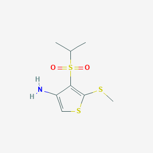 3-Amino-4-(isopropylsulfonyl)-5-(methylthio)thiophene