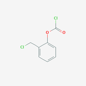molecular formula C8H6Cl2O2 B6301703 Carbonochloridic acid 2-(chloromethyl)phenyl ester, 95% CAS No. 22132-45-2