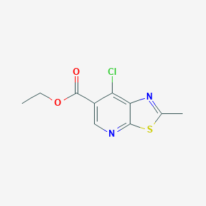 molecular formula C10H9ClN2O2S B6301758 Ethyl 7-chloro-2-methyl-thiazolo[5,4-b]pyridine-6-carboxylate CAS No. 2178986-14-4