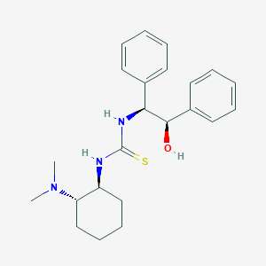 molecular formula C23H31N3OS B6301776 N-[(1S,2S)-2-(Dimethylamino)cyclohexyl]-N'-[(1S,2R)-2-hydroxy-1,2-diphenylethyl]thiourea CAS No. 2459946-08-6