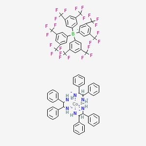 Tris[(1S,2S)-1,2-diphenyl-1,2-ethanediamine]cobalt(III) chloride tetrakis[3,5-bis(trifluoromethyl)phenyl]borate dihydrate SKJ-1