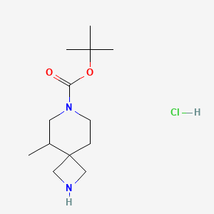 molecular formula C13H25ClN2O2 B6302114 Tert-butyl 5-methyl-2,7-diazaspiro[3.5]nonane-7-carboxylate hydrochloride CAS No. 2177266-39-4