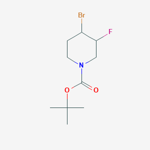 molecular formula C10H17BrFNO2 B6302115 tert-Butyl 4-bromo-3-fluoropiperidine-1-carboxylate CAS No. 1359944-91-4