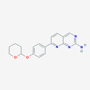 7-[4-(Tetrahydro-pyran-2-yloxy)-phenyl]-pyrido[2,3-d]pyrimidin-2-ylamine