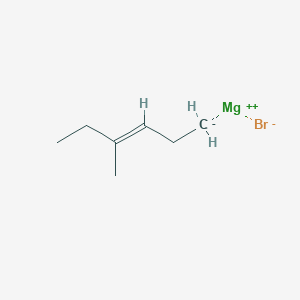 molecular formula C7H13BrMg B6302384 trans-4-Methylhex-3-enylmagnesium bromide CAS No. 55314-56-2