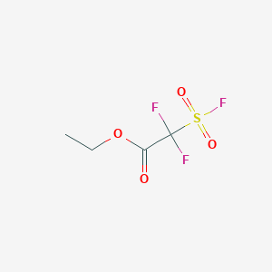 molecular formula C4H5F3O4S B6302465 Ethyl difluoro(fluorosulfonyl)acetate CAS No. 756-21-8
