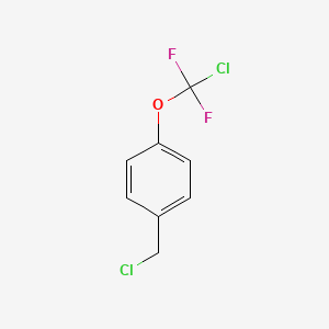 molecular formula C8H6Cl2F2O B6302532 1-[Chloro(difluoro)methoxy]-4-(chloromethyl)benzene CAS No. 89807-44-3