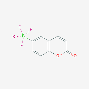 molecular formula C9H5BF3KO2 B6302596 Potassium 2-oxo-2H-chromene-6-trifluoroborate CAS No. 2724247-54-3