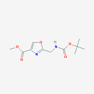 Methyl 2-((tert-butoxycarbonylamino)methyl)oxazole-4-carboxylate