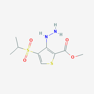 Methyl 3-hydrazino-4-(isopropylsulfonyl)thiophene-2-carboxylate
