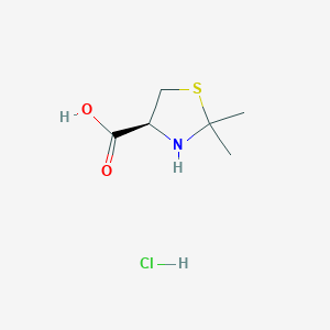 molecular formula C6H12ClNO2S B6302952 L-2,2-Dimethyl-thiaproline hydrochloride CAS No. 213475-47-9