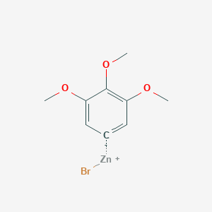 molecular formula C9H11BrO3Zn B6303134 3,4,5-Trimethoxyphenylzinc bromide CAS No. 1569303-99-6