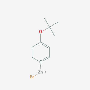 molecular formula C10H13BrOZn B6303137 4-t-Butoxyphenylzinc bromide CAS No. 1417740-20-5
