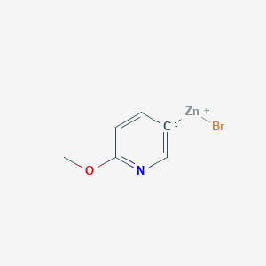molecular formula C6H6BrNOZn B6303184 (6-Methoxypyridin-3-yl)zinc bromide CAS No. 1227833-85-3