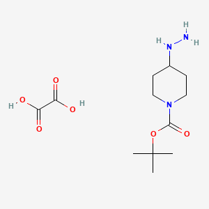 molecular formula C12H23N3O6 B6303261 tert-Butyl 4-hydrazinylpiperidine-1-carboxylate oxalate CAS No. 2108550-78-1