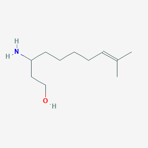molecular formula C11H23NO B6303394 3-Amino-9-methyl-8-decen-1-ol CAS No. 2055683-40-2