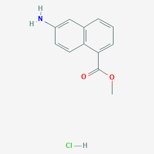 molecular formula C12H12ClNO2 B6303552 Methyl 6-aminonaphthalene-1-carboxylate HCl CAS No. 2301850-87-1