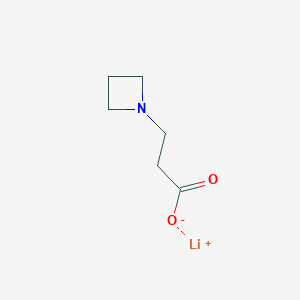 molecular formula C6H10LiNO2 B6303560 Lithium 3-(azetidin-1-yl)propanoic acid CAS No. 2102410-37-5