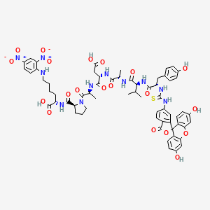 molecular formula C62H67N11O20S B6303591 FITC-YVADAPK(Dnp) 