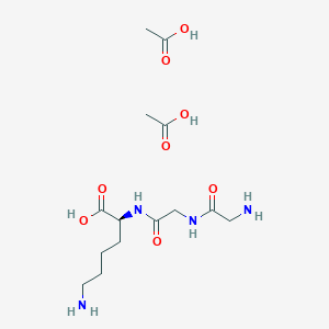 molecular formula C14H28N4O8 B6303682 H-Gly-Gly-Lys-OH Acetate CAS No. 21467-03-8