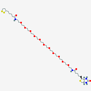 molecular formula C42H78N4O14S3 B6303750 Biotin-PEG11-Lipoamide CAS No. 960069-81-2