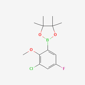 B6303933 3-Chloro-5-fluoro-2-methoxyphenylboronic acid pinacol ester CAS No. 2121514-87-0