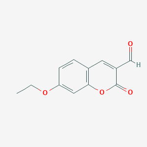molecular formula C12H10O4 B063040 7-ethoxy-2-oxo-2H-chromene-3-carbaldehyde CAS No. 174814-75-6