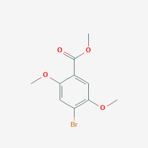 molecular formula C10H11BrO4 B6304271 4-Bromo-2,5-dimethoxy-benzoic acid methyl ester CAS No. 855749-57-4