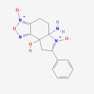 5a-amino-3,6-dioxido-7-phenyl-5,8-dihydro-4H-pyrrolo[2,3-g][2,1,3]benzoxadiazole-3,6-diium-8a-ol