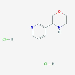 molecular formula C9H14Cl2N2O B6304730 3-Pyridin-3-yl-morpholine dihydrochloride CAS No. 1331957-59-5