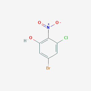 molecular formula C6H3BrClNO3 B6304958 5-Bromo-3-chloro-2-nitrophenol CAS No. 2090301-02-1