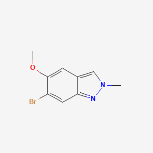 molecular formula C9H9BrN2O B6305006 6-bromo-5-methoxy-2-methyl-2H-indazole CAS No. 2091271-91-7