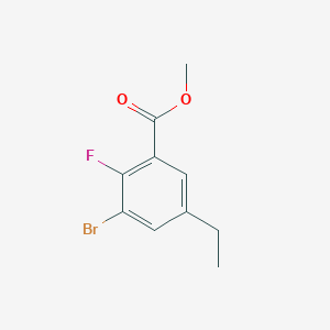 molecular formula C10H10BrFO2 B6305084 Methyl 3-bromo-5-ethyl-2-fluorobenzoate CAS No. 2092488-94-1