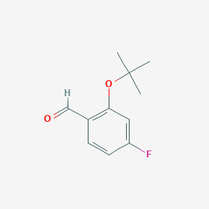 molecular formula C11H13FO2 B6305106 2-tert-Butoxy-4-fluorobenzaldehyde CAS No. 1289069-65-3