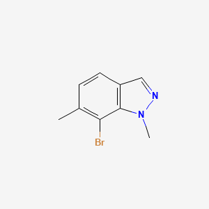 molecular formula C9H9BrN2 B6305144 7-Bromo-1,6-dimethyl-indazole CAS No. 2090933-06-3