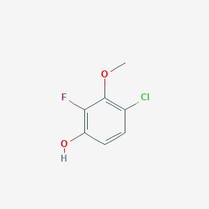 molecular formula C7H6ClFO2 B6305227 4-Chloro-2-fluoro-3-methoxyphenol CAS No. 1993479-29-0
