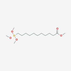 molecular formula C15H32O5Si B6305296 Undecanoic acid, 11-(trimethoxysilyl)-, methyl ester CAS No. 4236-53-7