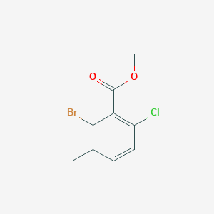 molecular formula C9H8BrClO2 B6305331 Methyl 2-bromo-6-chloro-3-methylbenzoate CAS No. 2092387-79-4