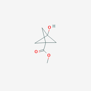 molecular formula C7H10O3 B6305340 Methyl 3-hydroxybicyclo[1.1.1]pentane-1-carboxylate CAS No. 2092825-26-6