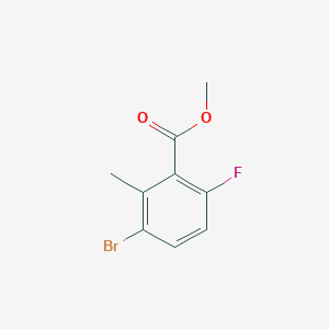 molecular formula C9H8BrFO2 B6305576 Methyl 3-bromo-6-fluoro-2-methylbenzoate CAS No. 1415045-22-5