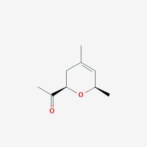Ethanone, 1-(3,6-dihydro-4,6-dimethyl-2H-pyran-2-yl)-, cis-(9CI)