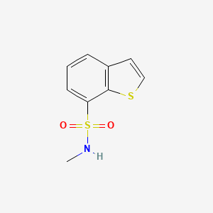 molecular formula C9H9NO2S2 B6305660 N-Methyl-1-benzothiophene-7-sulfonamide CAS No. 1866585-11-6