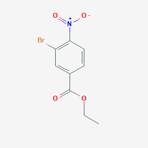 molecular formula C9H8BrNO4 B6305681 Ethyl 3-bromo-4-nitrobenzoate CAS No. 86400-57-9