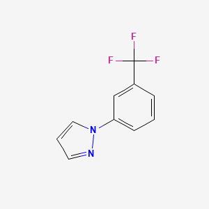 molecular formula C10H7F3N2 B6305775 1-[3-(TRIFLUOROMETHYL)PHENYL]PYRAZOLE CAS No. 35715-68-5