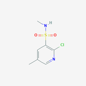molecular formula C7H9ClN2O2S B6305827 2-Chloro-N,5-dimethylpyridine-3-sulfonamide CAS No. 1855517-13-3