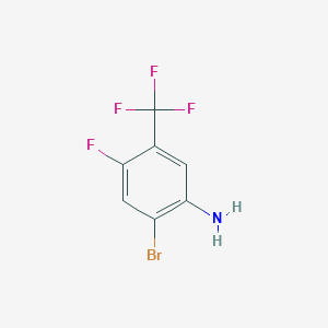 molecular formula C7H4BrF4N B063059 2-Bromo-4-Fluoro-5-(trifluoromethyl)aniline CAS No. 193090-60-7