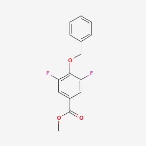 molecular formula C15H12F2O3 B6305911 Methyl 4-(benzyloxy)-3,5-difluorobenzoate CAS No. 1431533-45-7