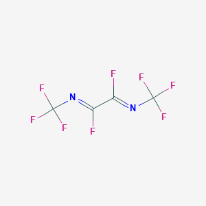 molecular formula C4F8N2 B6305927 N,N'-Bis(trifluoromethyl)-ethanediimidoyl difluoride CAS No. 17227-27-9