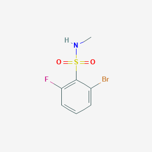 molecular formula C7H7BrFNO2S B6305935 2-Bromo-6-fluoro-N-methylbenzene-1-sulfonamide CAS No. 1864221-05-5