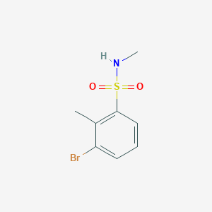 molecular formula C8H10BrNO2S B6305943 3-Bromo-N,2-dimethylbenzene-1-sulfonamide CAS No. 1863276-25-8